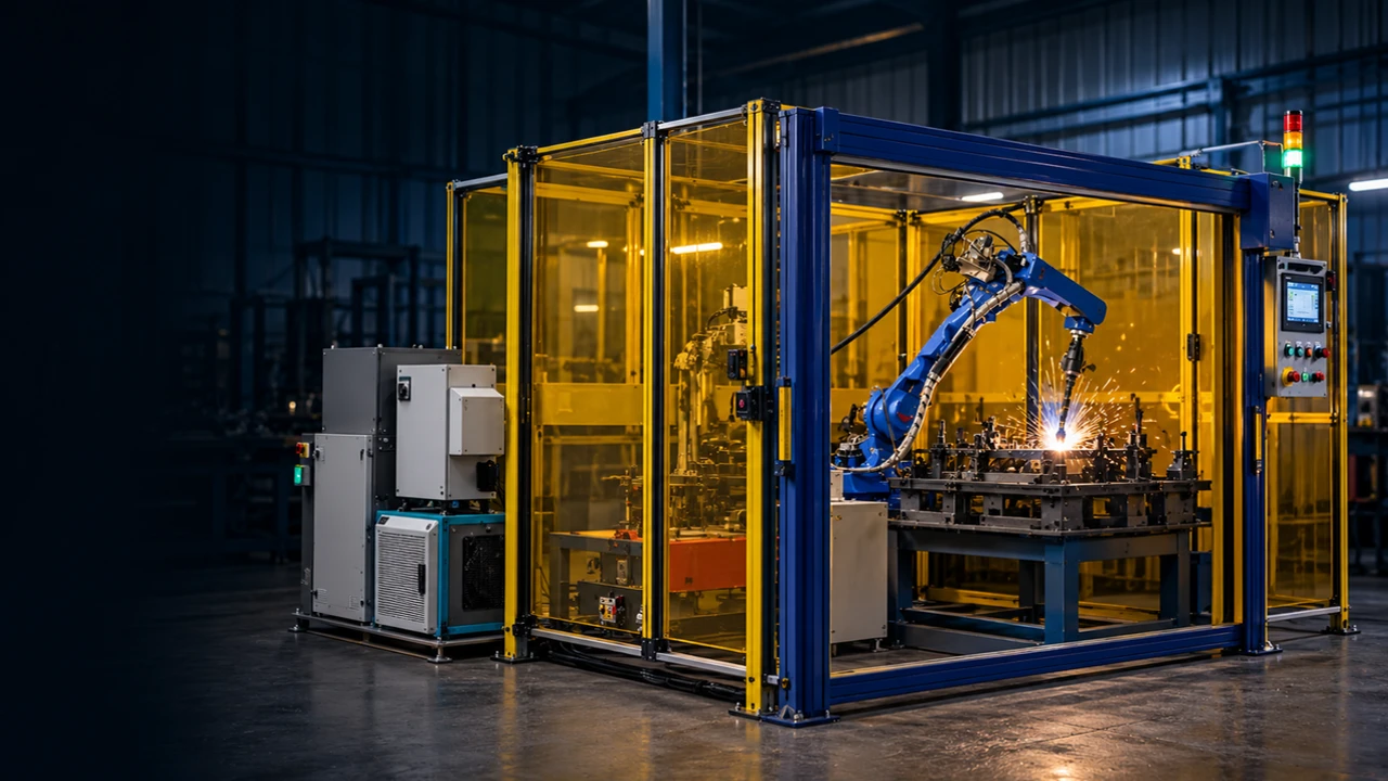 Robotic welding of metal assemblies at MechEase Engineering