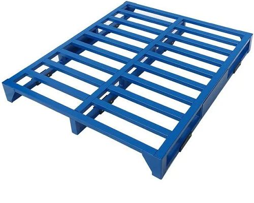 Mild steel pallet for industrial packaging
