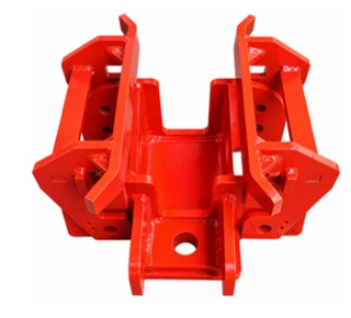Red multi-plate fabricated welded bracket assembly