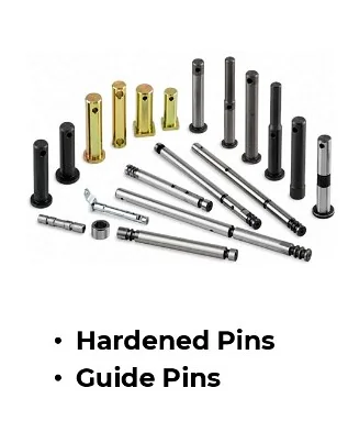 Hardened pins and guide pins sample set